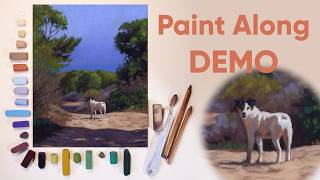 Dog in a Landscape FULL DEMO  in Soft Pastel (Pastel Live 2023)