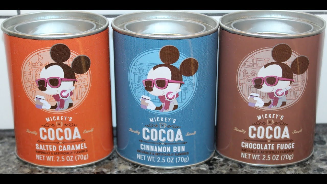 Disney Parks Mickey’s Really Swell Cocoa: Salted Caramel, Cinnamon Bun & Chocolate Fudge Review