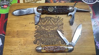 From the Ebay Cattaraugus little valley treasure hunting knife Kingston jolly Roger bone jack knife