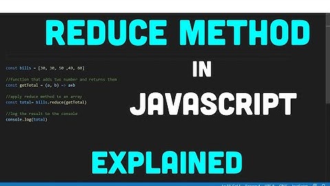 JavaScript array reduce