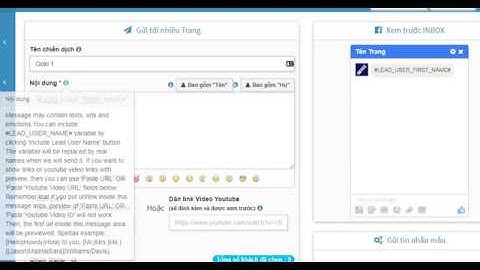 Hướng dẫn tạo chiến dịch gửi tin nhắn hàng loạt cho khách hàng đã inbox fanpage facebook