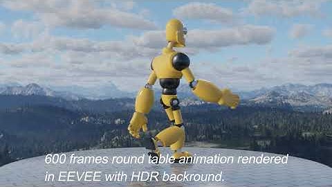 Robot modeled, animated and rendered in Blender -Udemy Gustavo Rosa -    Learn Blender The Right Way