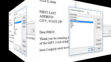 68. Mail Merge 3 - Recipient List