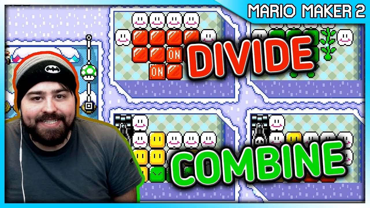 Divide Combine - Mrichston One Screen Puzzle | Super Mario Maker 2 ...