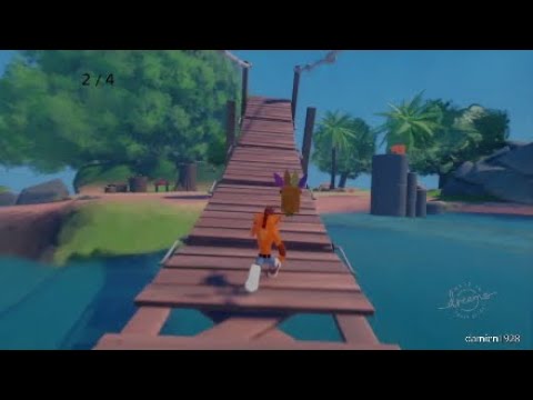 Dreams | Ps4 | Incredible Crash Bandicoot Hub Recreated In Dreams