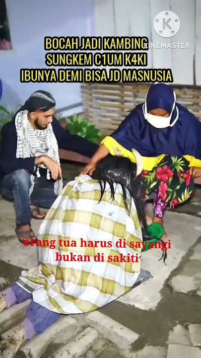 anak durhaka jadi kambing sungkem cuci kaki ibunya#shorts