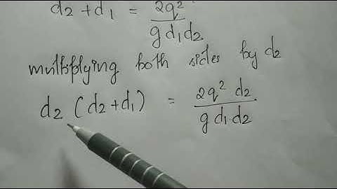 FM-2 - DEPTH OF HYDRAULIC JUMP PART - 2