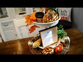 Dollar tree three tier stand DIY// decoraciones economicas para tu hogar / manualidades para otoño