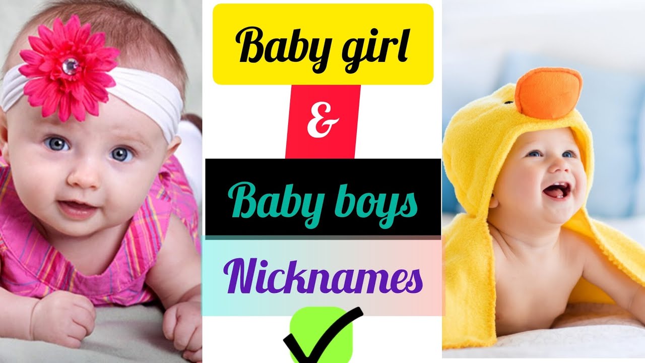 Baby girl and baby boy nicknames Baby names with meaning YouTube