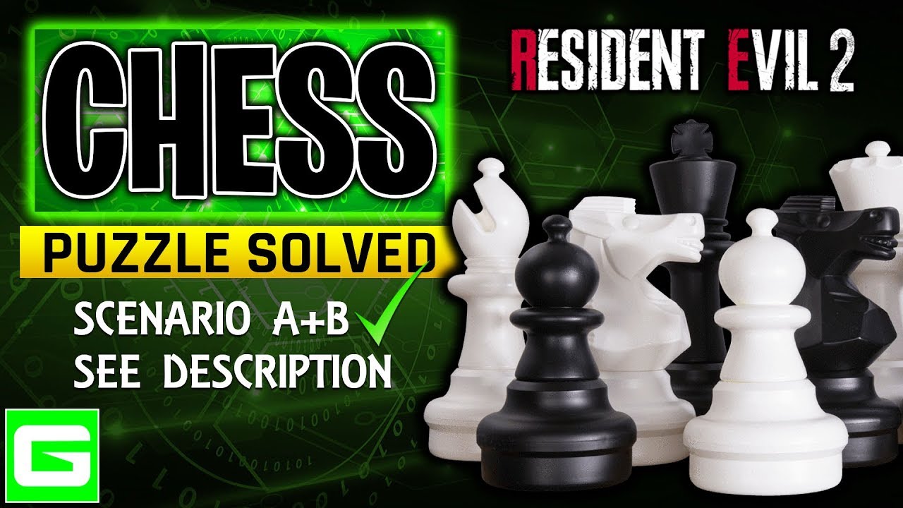 Resident Evil 2 Remake Chess Puzzle Solution Scenario A And B Leon And Claire See Description Youtube