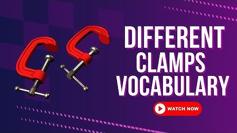 Different clamps vocabulary 🗜️ | learning video #vocabulary #cartoon