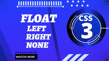 Float Property of CSS3- Float element right, left and none in Urdu/Hindi |Web Coding With Bilal