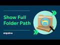 How to Display the Full Path in the Title Bar of File Explorer (w/ SCREEN RECORDING)