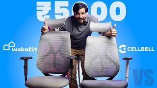 Wakefit Gravita Pro vs Cellbell C190: Which is the BEST Ergonomic Chair Under ₹5000?