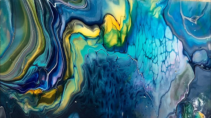 #255  Cosmic clouds!  Flip cup magic with the SheleeArt pouring medium. /fluid art /bloom technique