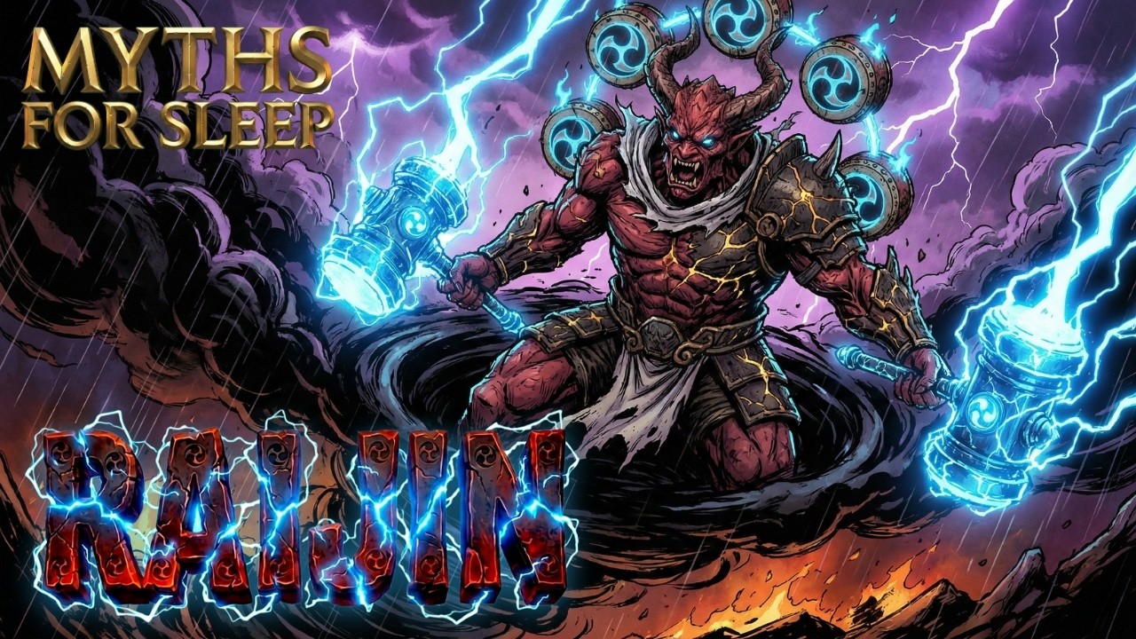 The Drums of the Sky Raijin | Japanese Mythology | Myths for Sleep ...
