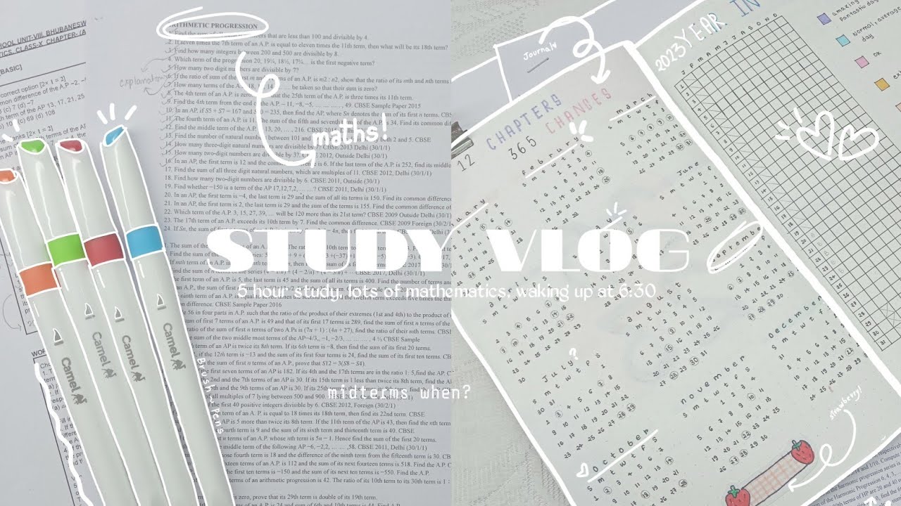 Study vlog ☁️ | Lots of Studying, Time lapse, Journaling, stressful vlog