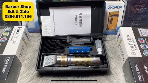 Tông Đơ Cắt Tóc Cao Cấp HuaerBo F10 Giá Chỉ 350k Bao Ship,Bản 2 Pin Và Lưỡi Sứ Chuốt Sắc Bén