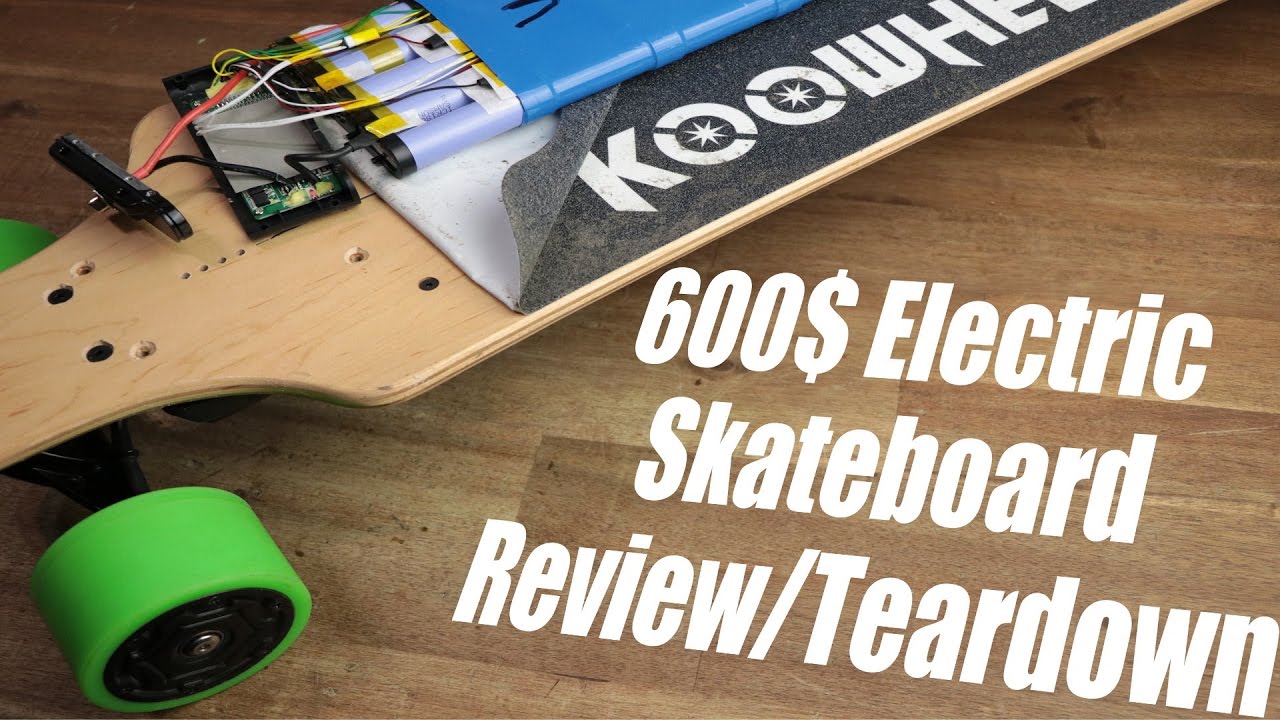 Verslagen schijf De kerk 600$ Electric Skateboard (Koowheel) Review/Teardown - YouTube