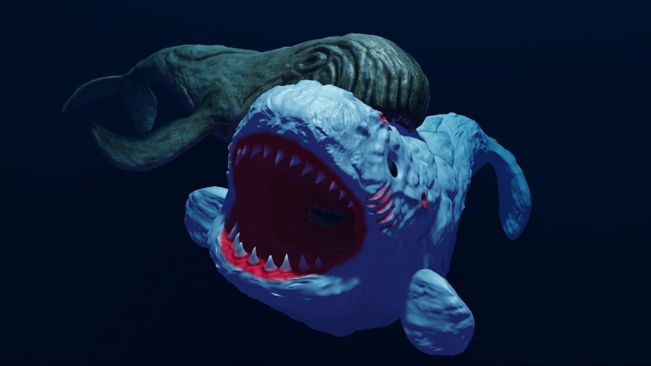 Mega Bloop Colossal whale vs mega bloop and mega el gran maja | sea monsters ...