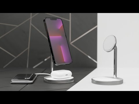 Магнитное беспроводное зарядное устройство 2 в 1 LWI10. Магнитное беспроводное зарядное устройство 2 в 1 LWI10.