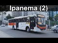 Ipanema 2  movimentao de nibus urbano zona sul carioca  rio de janeiro onibus