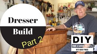 In this video I complete my Dresser Build. I show the particular problems I had on my panels. I show my drawer slide construction ...