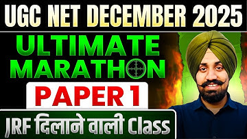 One Shot Marathon II Paper 1 By Talvir Singh II UGC NET  DECEMBER 2025