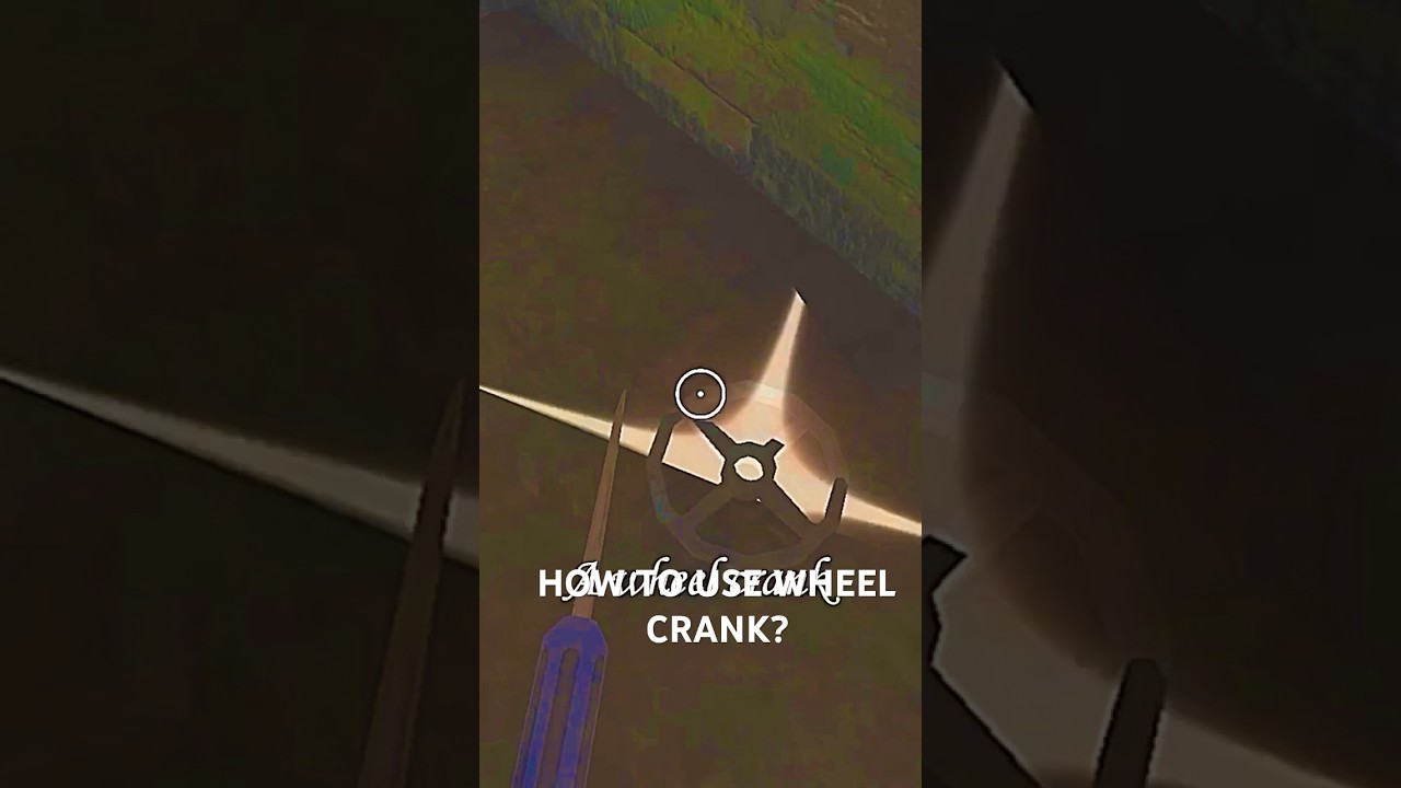 HOW TO USE WHEEL CRANK?