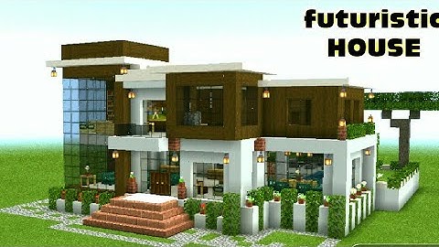 Minecrat : TUTORIAL How to Build Modern House, FUTURISTIC HOUSE in Mineacraft