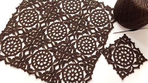 UNUSUAL AND BEAUTIFUL 🧶Crochet Pattern Square Motif Runner Table Blouse Pattern