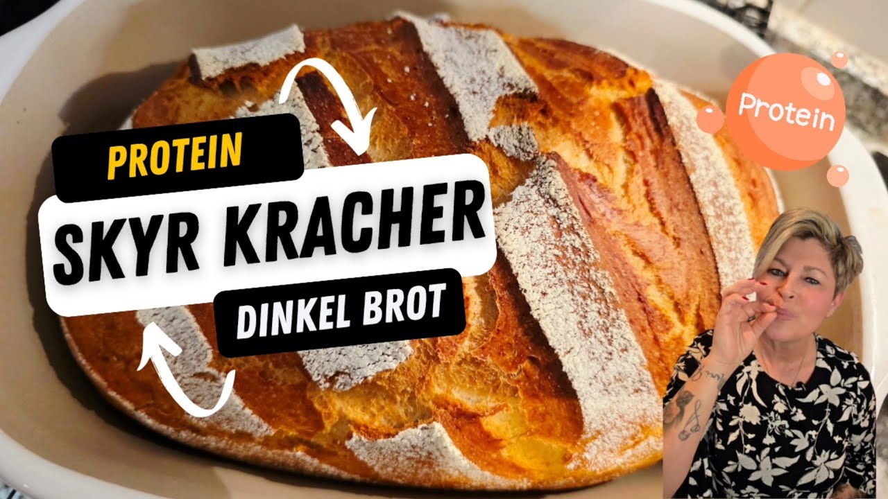 🍞 Skyr-Kracher aus Dinkel 💥 Dieses Protein-Brot willst du sofort nachbacken!