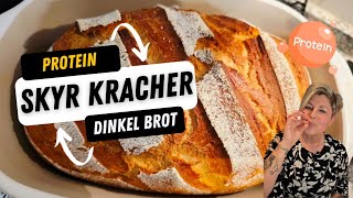 🍞 Skyr-Kracher aus Dinkel 💥 Dieses Protein-Brot willst du sofort nachbacken!
