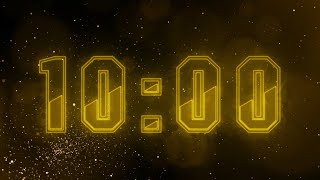 10 Minute GOLDEN Countdown Timer ✨⏳ (4K)