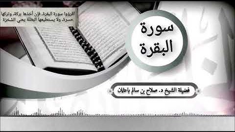 سورة البقرة كاملة للشيخ صلاح با عثمان