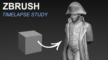 ZBrush Dynamesh sketch practice: Napoleon