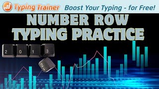 Number row typing practice | number row keyboard | typing trainer software screenshot 1