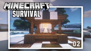 Minecraft 1.15 Survival Let's Play | Finding Our FIRST DIAMOND & SNOW GOLEM FARM!☃ | Episode 2
