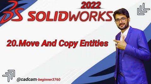 SolidWorks Tutorial in Urdu/Hindi 20.Move And Copy Entities
