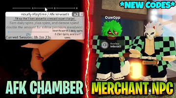 *NEW CODES* New Merchant NPC + How To Use The AFK Chamber! [Project Slayers]