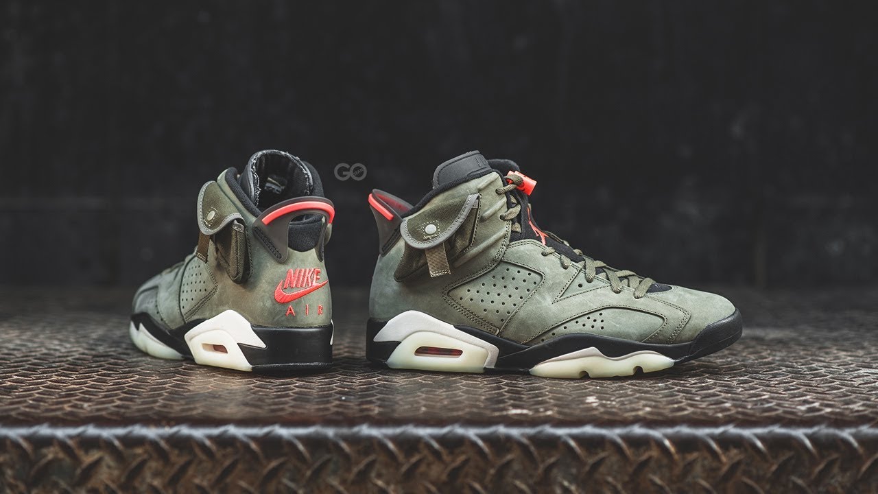 air jordan 6 travis scott medium olive