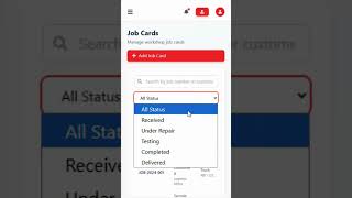 🔥 Modern Garage Workshop Software Demo | Admin Dashboard UI | Car Service Management System #shorts