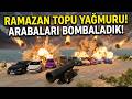 ARABALARI RAMAZAN TOPU YAĞMURUNA TUTTUK! 💥 (Paramparça Oldular) | BeamNG.drive