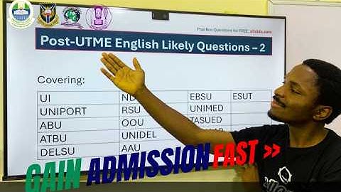 100% Likely Post-UTME English Questions 2025 | UI, UNILORIN, UNIPORT & More Top Past Questions