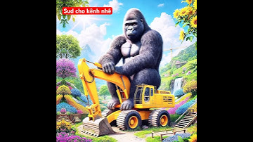 Máy xúc và các con vật khổng lồ. #mayxuc #xcavator #excavator