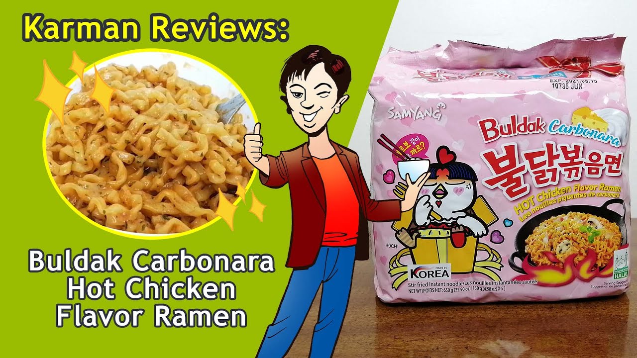Korean Fire Noodles in carbonara? Samyang Buldak Carbonara Hot Chicken