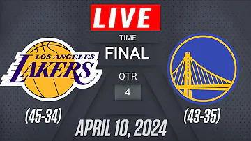 NBA LIVE! LA Lakers vs Golden State Warriors | April 10, 2024 | Golden State Warriors vs LA Lakers