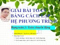 Toán 9: Giải bài toán bằng cách lập hệ phương trình (Tiết 2)