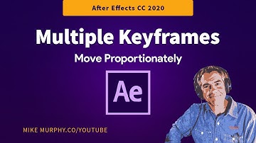 Adobe After Effects CC: How To Move Multiple Keyframes (Proportionately)