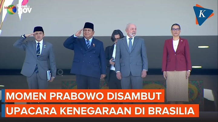 Momen Prabowo Disambut Upacara Kenegaraan di Istana Planalto Brasil